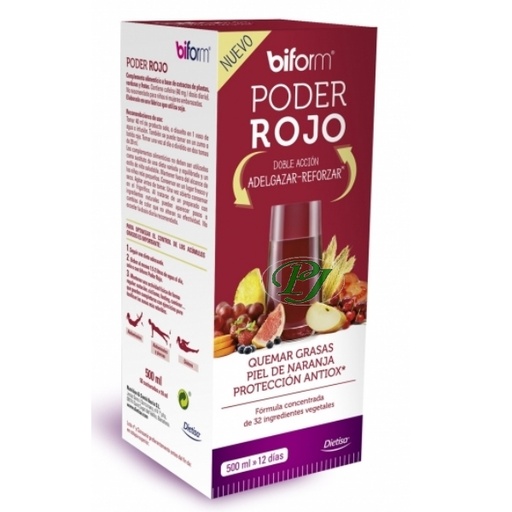 [0500387] Biform Poder Rojo Quemador Grasas 500 Ml. - Dielisa