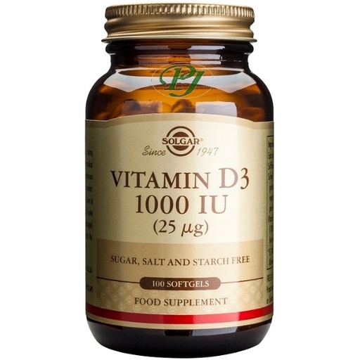 [0500504] Vitamina D3 100 Perlas 1000 Ui. - Solgar
