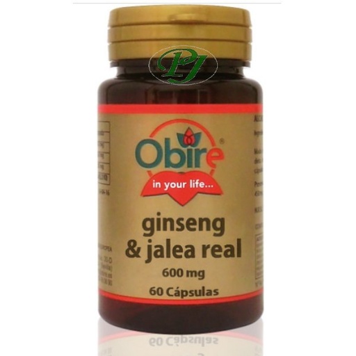 [0500519] Ginseng + Jalea Real 60 Cápsulas 600 Mg. - Obire