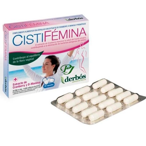 [0500542] Cistifemina 30 Cápsulas 500 Mg. - Derbós
