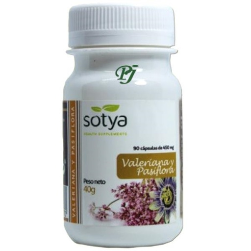 [0500750] Valeriana Y Pasiflora 90 Cápsulas - Sotya