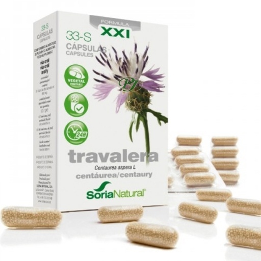 [0500935] Travalera 33 S 30 Cápsulas Fórmula Xxi - Soria Natural