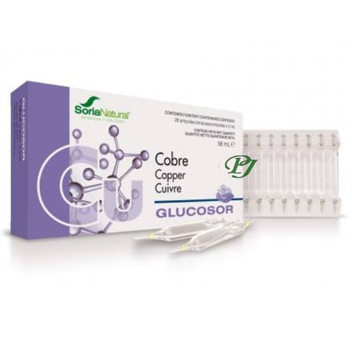 [0500990] Glucosor Cobre 28 Ampollas - Soria Natural