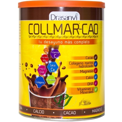 [0501420] Collmar Colágeno Con Magnesio Cacao 300 G. - Drasanvi