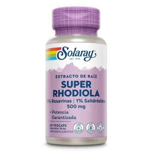 [0501900] Súper Rhodiola 60 Vegcáps 500 Mg. - Solaray
