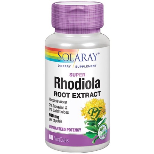 [0501900] Super Rhodiola 60 Cápsulas Vegetales - Solaray