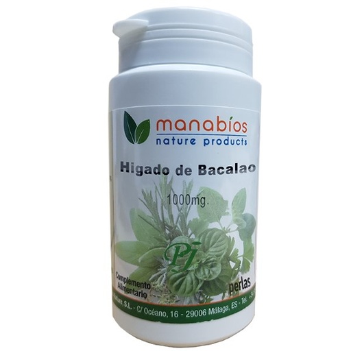 [0502019] Hígado De Bacalao 90 Perlas 1000 Mg. - Manabios