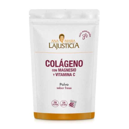 [0502178] Colágeno Con Magnesio Y Vitamina C Sabor Fresa 350 G. Doypack - Ana María Lajusticia