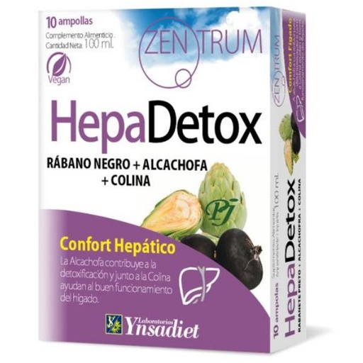 [0502586] Hepa Detox 10 Ampollas Zentrum - Ynsadiet