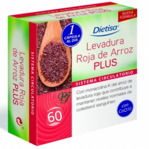 [0502760] Levadura Roja Arroz Plus 60 Cápsulas - Dielisa