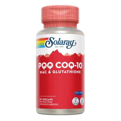 [0503163] Pqq Coq 10 Nac&Glutathione 30 Vegcáps - Solaray