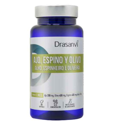 [0503181] Ajo Espino Olivo 500 Mg. 60 Perlas - Drasanvi