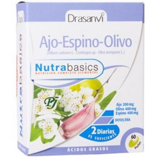 [0503181] Ajo Espino Olivo 500Mg 60 Perlas - Drasanvi