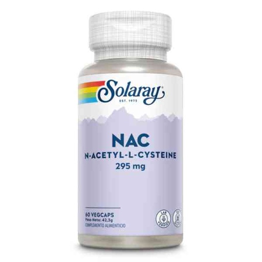 [0503191] Nac N Acetyl L Cisteína 60 Vegcáps 295 Mg. - Solaray