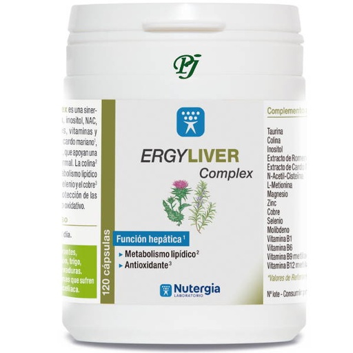 [0503555] Ergyliver Complex 120 Cápsulas - Nutergia