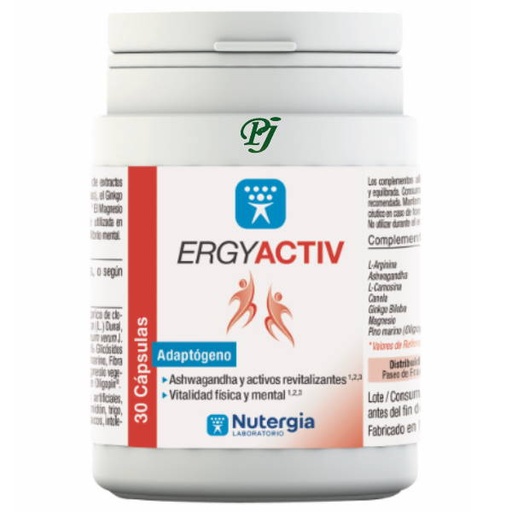 [0503601] Ergyactiv 30 Cápsulas - Nutergia
