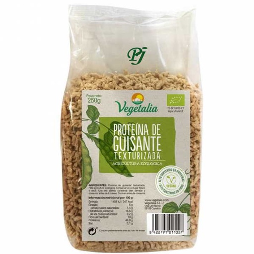 [0503654] Proteína Guisantes Texturizada Bio 250 G. - Vegetalia