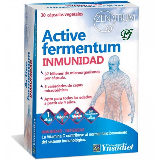 [0503710] Active Fermentum 30 Cápsulas Zemtrum - Ynsadiet