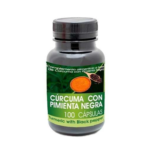 [0504166] Cúrcuma Con Pimienta Negra 100 Cápsulas - Natura Premium