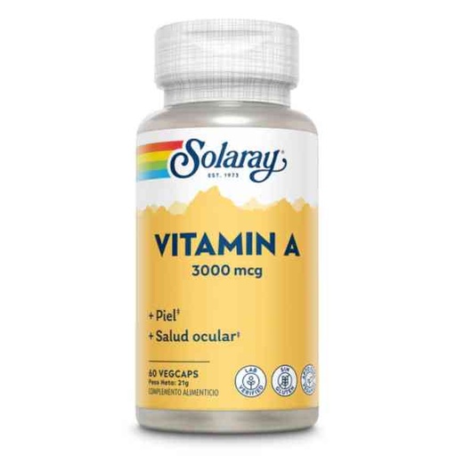[0504213] Vitamin A 60 Vegcáps 3000 Mcg. - Solaray