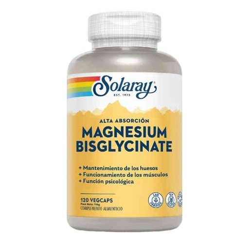 [0504280] Bisglicinato De Magnesio 120 Vegcáps - Solaray