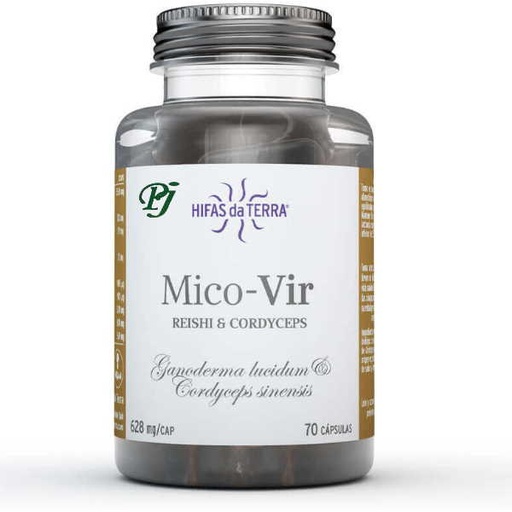 [0504391] Mico Vir Reishi Y Cordyceps 70 Cápsulas - Hifas Da Terra