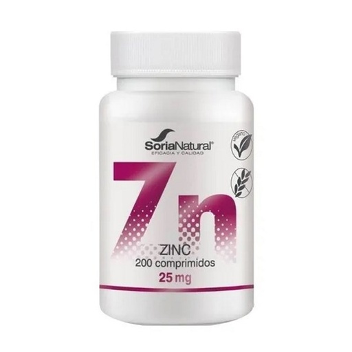 [0504523] Zinc Liberación Sostenida 200 Comprimidos - Soria Natural