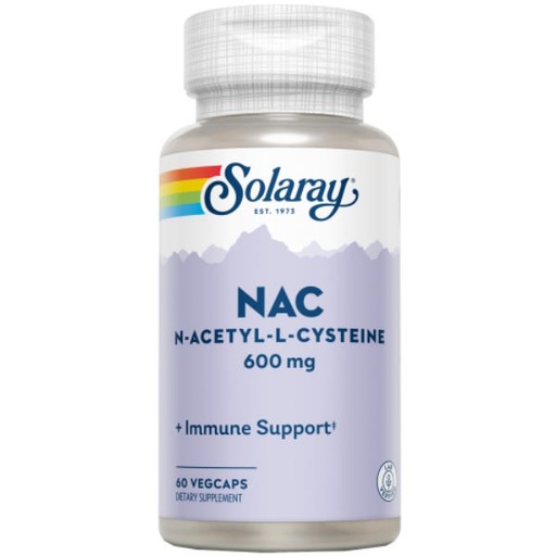 [0504615] Súper Nac N Acetyl L Cysteine 60 Vegcáps 600 Mg. - Solaray
