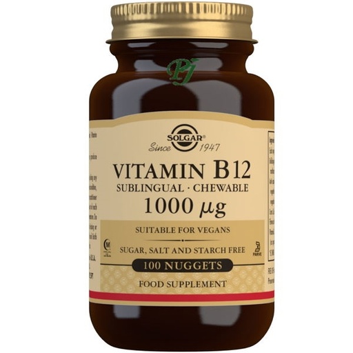 [051086] Vitamina B12 100 Comprimidos Masticables 1000 Mcg. - Solgar
