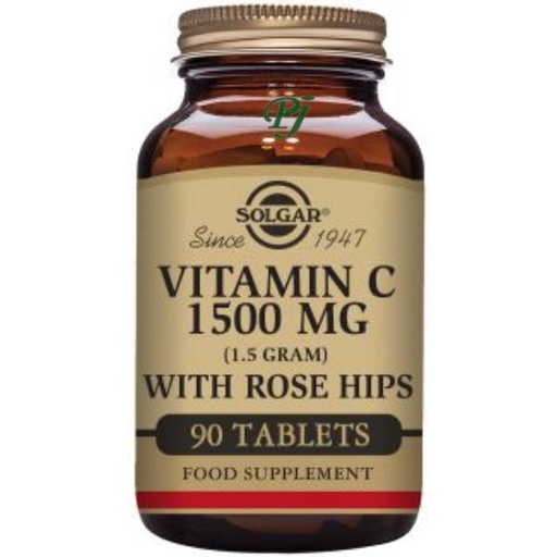 [051242] Vitamina C Rose Hips 90 Cápsulas 1500 Mg. - Solgar