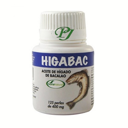 [051277] Hígado De Bacalao Higabac 125 Perlas - Soria Natural