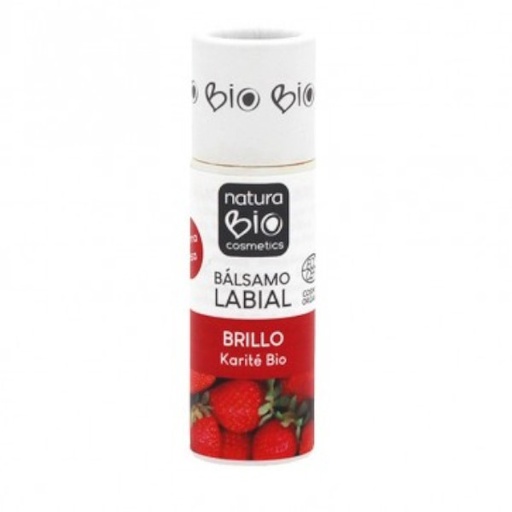 [189145] Bálsamo Labial Brillo Karité Fresa Bio - Naturabio