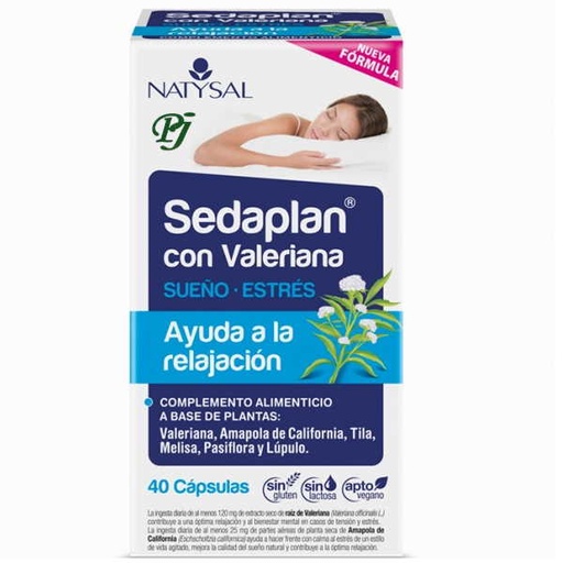 [05203] Sedaplan Con Valeriana 40 Cápsulas - Natysal