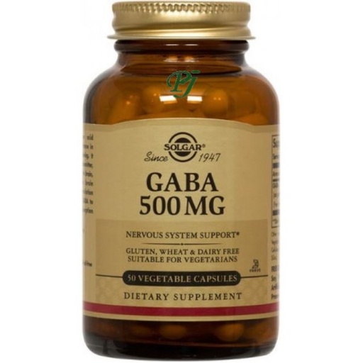 [05211] Gaba 50 Cápsulas 500 Mg. - Solgar
