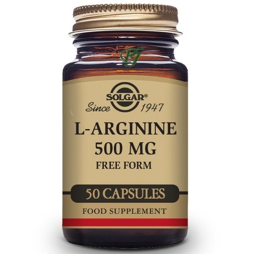 [052277] L Arginina 50 Cápsulas 500 Mg. - Solgar