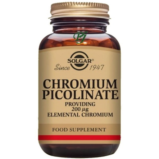 [05323] Picolinato De Cromo 90 Cápsulas 200 Ug. - Solgar