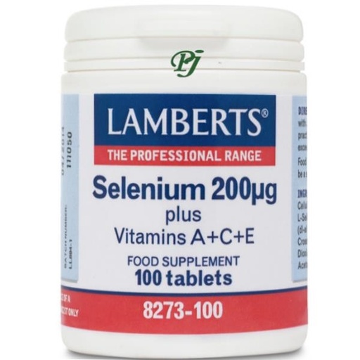 [053369] Selenio + Vitamina A+C+E 100 Tabletas - Lamberts