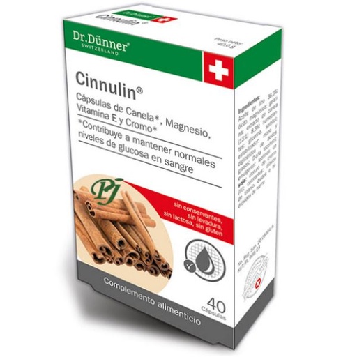 [053854] Canela Cinnulin 40 Cápsulas - Dr. Dunner