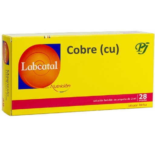 [054004] Cobre (Cu) Nº 04 Ampollas 28 X 2 Ml. - Labcatal