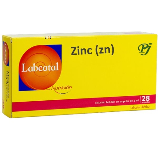 [054018] Zinc (Zn) Nº18 Ampollas 28 X 2 Ml. - Labcatal