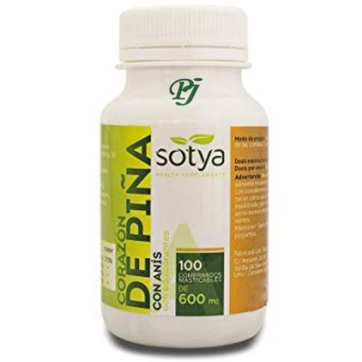[054097] Piña Masticable 100 Comprimidos 600 Mg. - Sotya