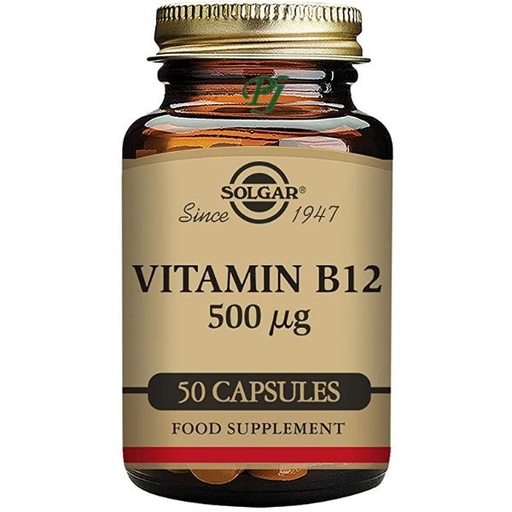 [054555] Vitamina B12 50 Cápsulas 500 Mg. - Solgar
