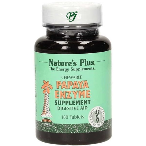 [054914] Papaya Enzime 180 Comprimidos Masticables - Natures Plus