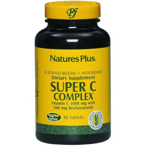 [054930] Súper C Complex+Bioflavonoides 60 Comprimidos - Natures Plus