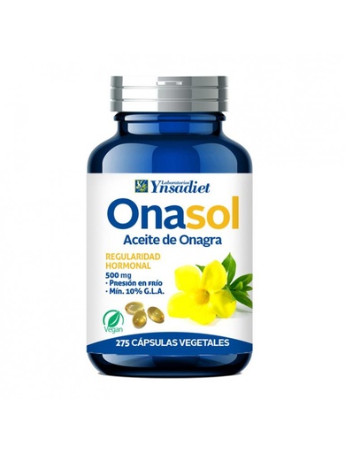 [054947] Onagra Onasol Vegetal 275 Perlas 500 Mg. - Ynsadiet