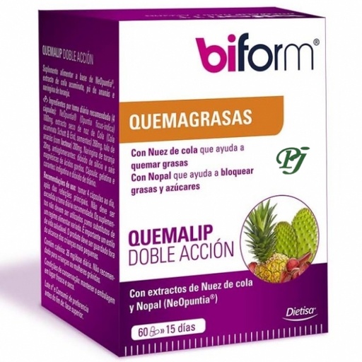 [055350] Biform Quemalip Doble Acción 60 Cápsulas - Dielisa
