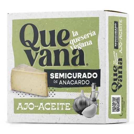 [030490] Queso Semicurado De Anacardo Con Ajoaceite 160 G. - Quevana