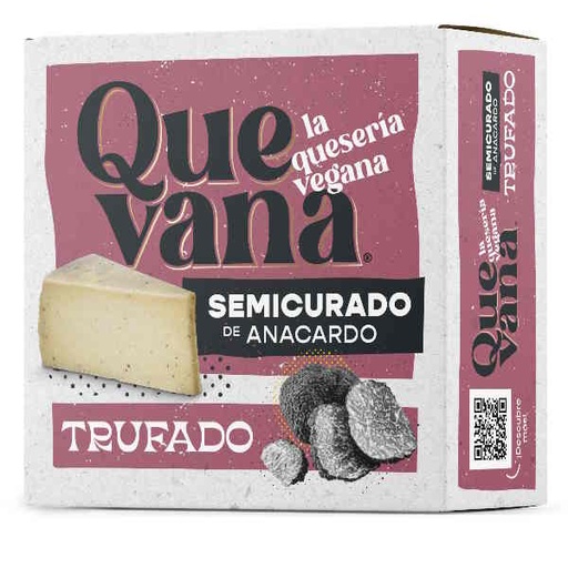 [030489] Queso Semicurado De Anacardos Trufado 160 G. - Quevana