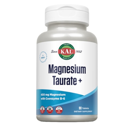 [0505248] Magnesium Taurate 400 Mg. + Vitamina B6 90 Tabletas - Kal