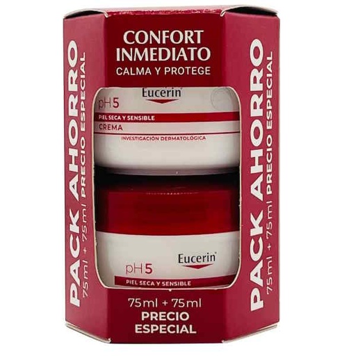 [1301315] Ph5 Pack Crema Piel Seca Y Sensible 75 Ml. + 75 Ml. - Eucerin